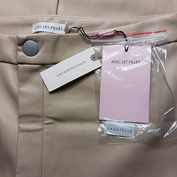 Anthropologie Avec Les Filles Arden Slim Faux Leather Pants - Picture 8 of 11
